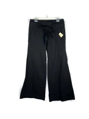 𝅺new-billy Blues Belted Wide Leg Flare Cotton Pants